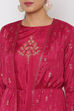 Wine Viscose Front Open Kurta image number 1