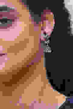 Red Brass Jhumka image number 1