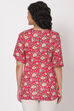 Red Viscose Indie Top image number 5