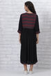 Black Viscose Tiered Dress image number 4