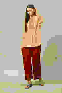 Rust LIVA Straight Solid Palazzo image number 0