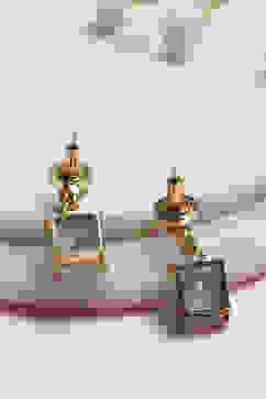 Mint Green Brass Jhumka image number 2