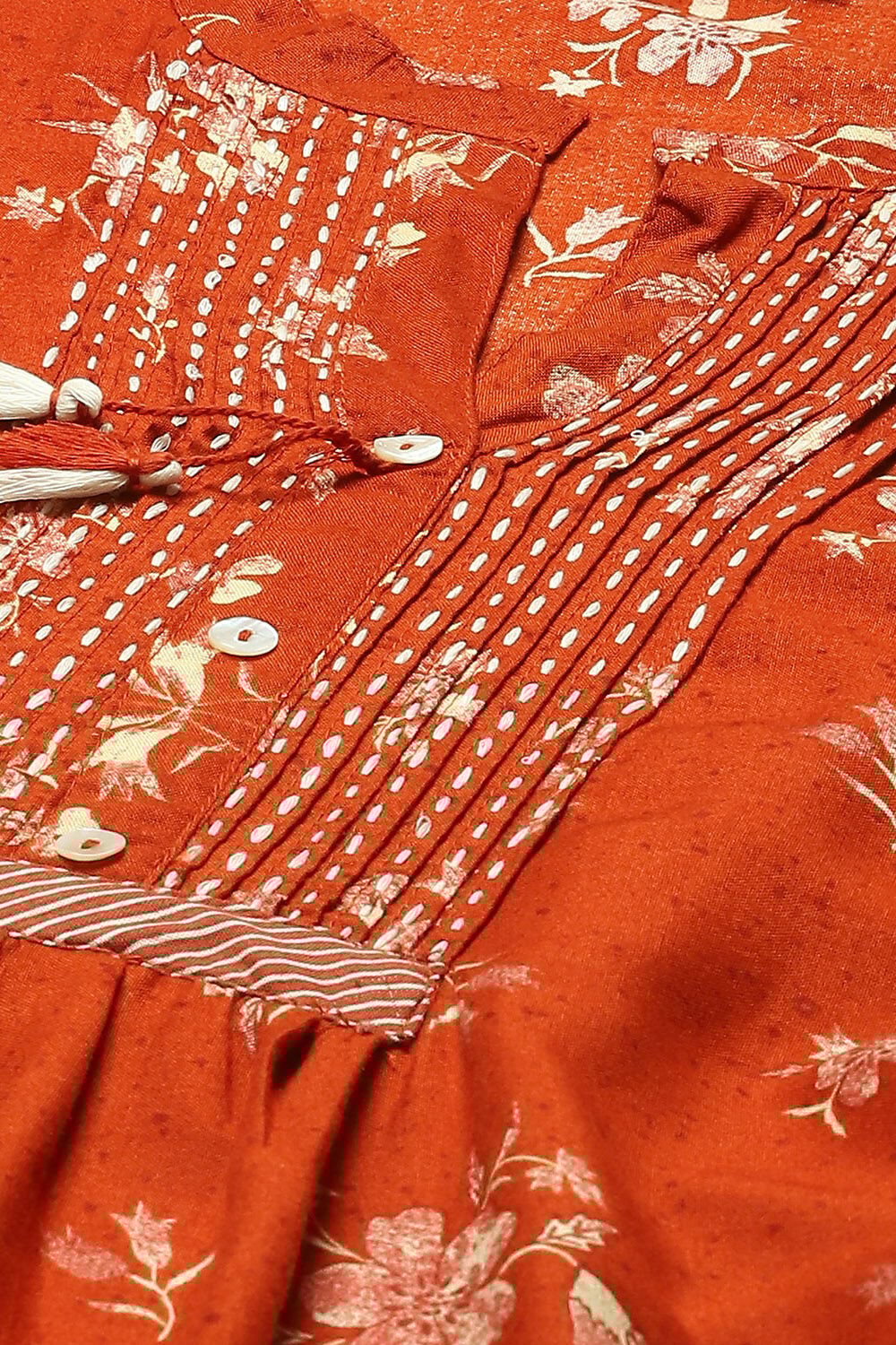 Lavender LIVA Straight Printed Top image number 1