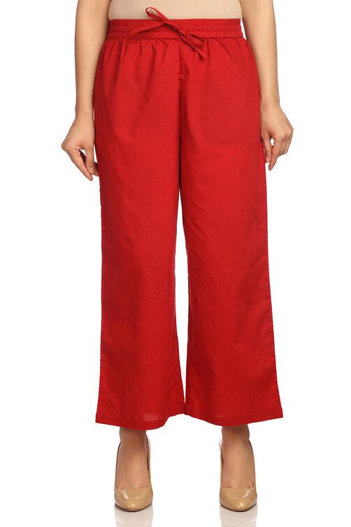 White Cotton Pants image number 3