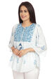 White Short kurta Cotton Indie Top image number 2