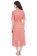Orange A Line Cotton Dress image number 4