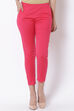 Pink Poly Lycra Slim Pants image number 0