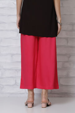 Pink Viscose Palazzo image number 4