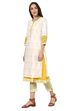 White Straight Cotton Kurta image number 5