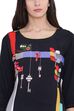 Black Rayon Straight Kurta image number 1
