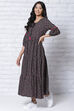 Black LIVA Tiered Dress image number 3