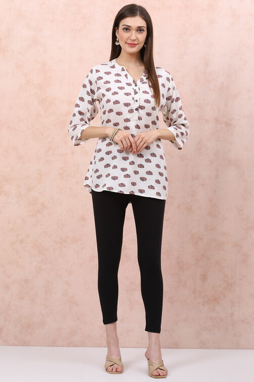 Black Cotton Leggings image number 1