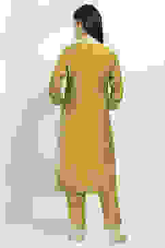 Lime Viscose Blend Straight Set image number 4