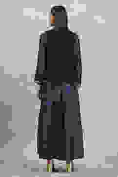 Blue Polyester Blend Printed Kalidar Dress image number 4