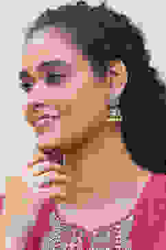 White Alloy Jhumka image number 3