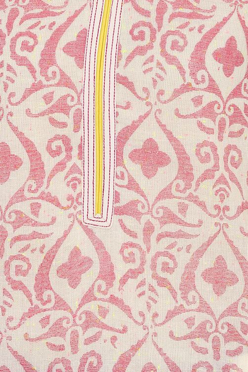 Pink Straight Gauge Kurta image number 1