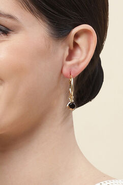 Black White Alloy Earrings image number 1