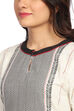 Ecru Straight Cotton Kurta image number 1