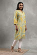 Ecru Viscose Rayon Printed Straight Kurta image number 4