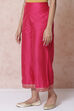 Fuchsia Art Silk Palazzo Pants image number 3