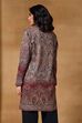 Maroon Polyester Regular Printed Cape image number 4
