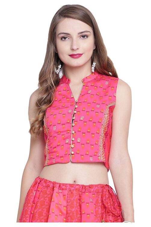 Pink Polyester Jacket image number 0