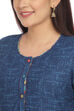 Indigo Kalidar Cotton Kurta image number 1