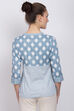 Grey Viscose Indie Top image number 4