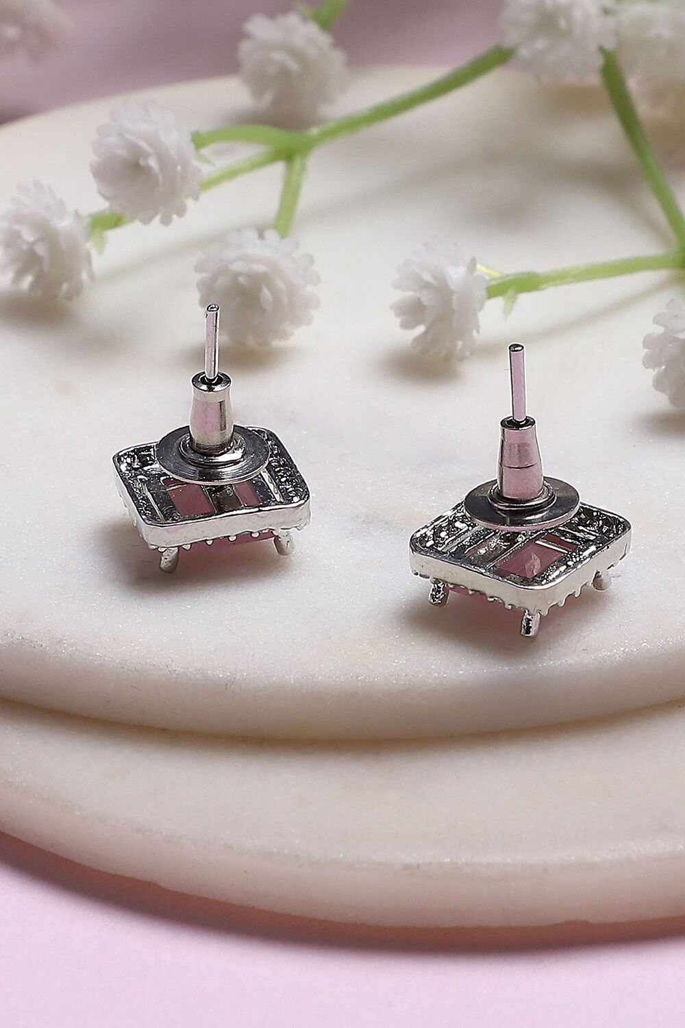 Light Pink Alloy Studs image number 2