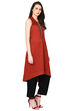 Maroon A-Line Cotton Kurta image number 2
