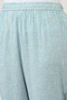 Blue Viscose Polyester Straight Suit Set image number 2