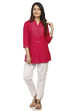 Fuschia A Line Viscose Indie Top image number 4