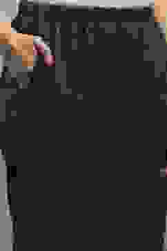 Black Polyester Printed Straight Suit Set image number 2