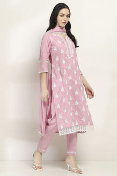 Lilac Cotton Straight SET image number 5