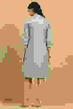 Green Printed Straight Kurta image number 3