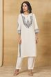 Natural Rayon Flex Straight Printed Kurta image number 6