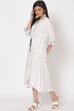 Off White Viscose A Line Dress image number 2