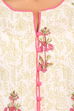 White Cotton Straight Kurta image number 4