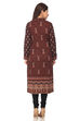 Brown Straight Poly Cotton Kurta image number 4