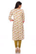 White Cotton Straight Kurta image number 1