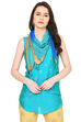Blue Chiffon Scarf image number 0