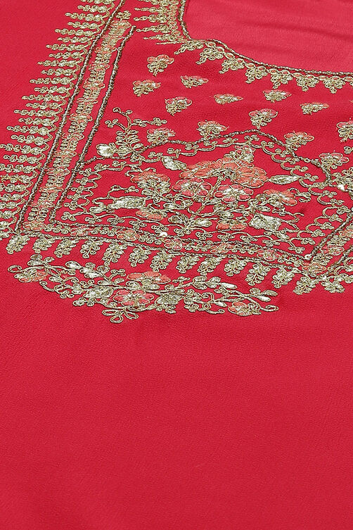 Pink Cotton Blend Woven Straight Kurta Suit Set image number 1