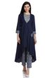 Indigo Rayon Front Open Shrug image number 0