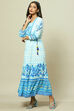 Blue LIVA Tiered Dress image number 2