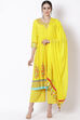 Yellow Viscose Kurta image number 2