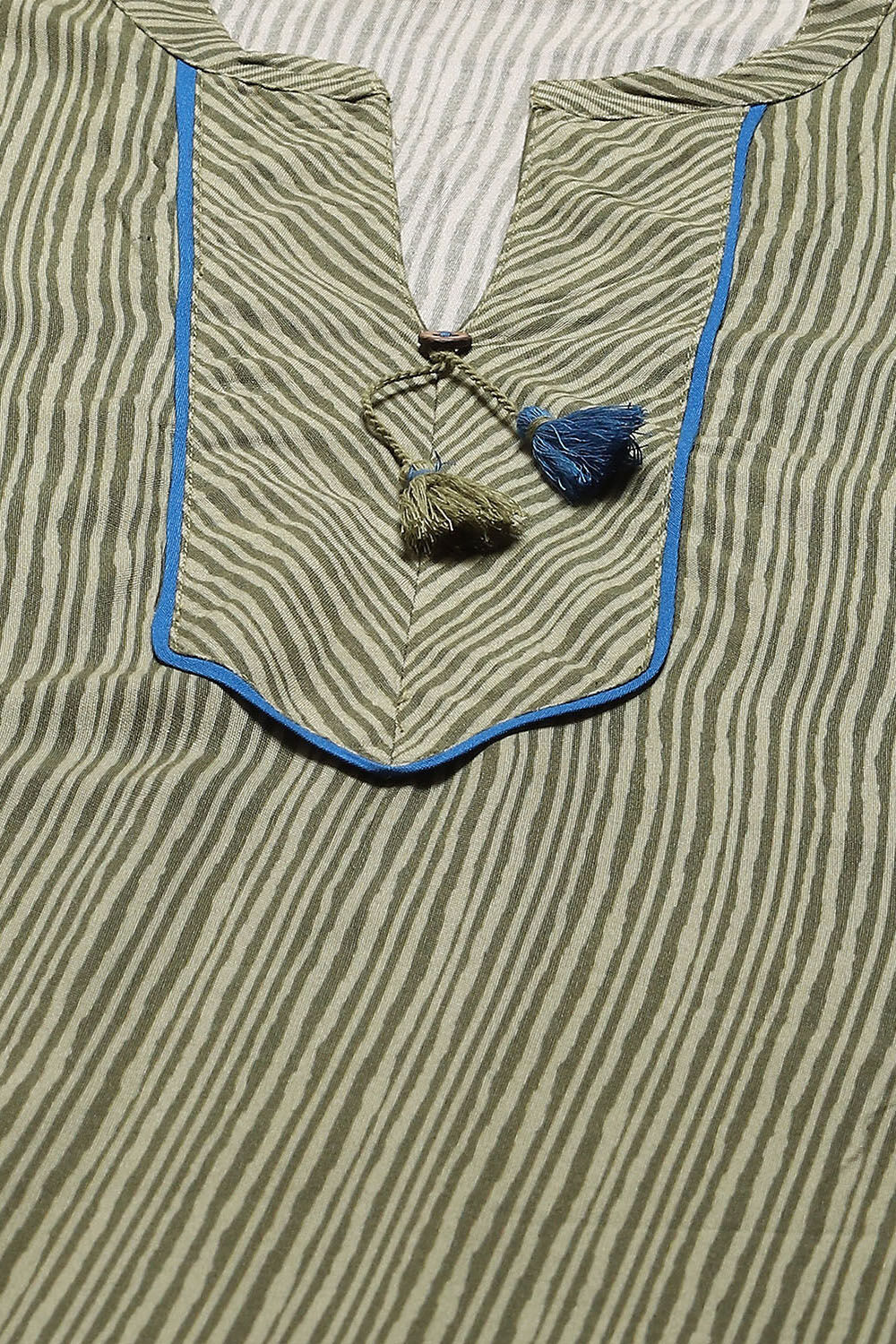 Peach LIVA Straight Printed Kurta image number 1