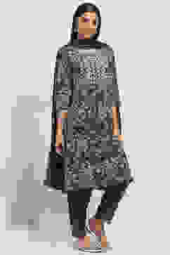 Indigo Cotton Straight Set image number 5