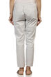 Grey Art Silk Slim Pants image number 3