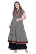 Rangriti Beige Kalidar Cotton Kurta image number 0