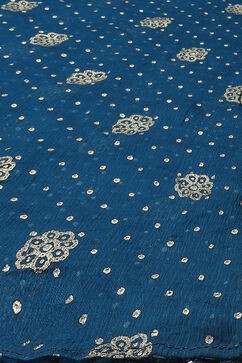 Teal Blue Art Silk Kalidar Suit Set image number 3